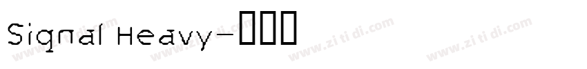 Signal Heavy字体转换